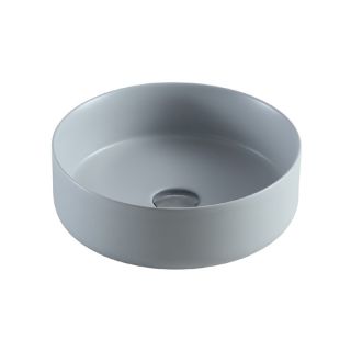 Раковина накладная Azario 35.5х35.5х12 фаянс, цвет Серый матовый (AZ3134MFG)